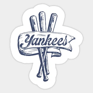 Vintage Yankees Bats Sticker